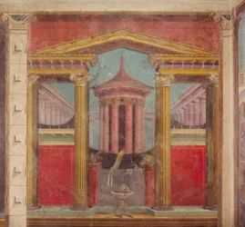 Wandmalerei aus dem Cubiculum einer Villa in Boscoreale, ca. 50-40 v. Chr.